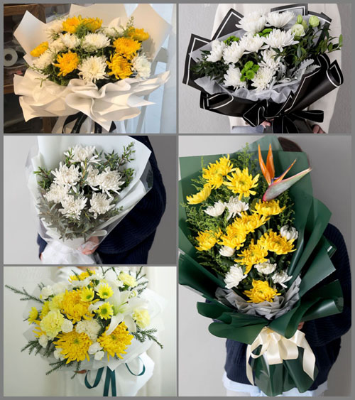 广东东莞市大岭山镇太公岭村白事花束代送